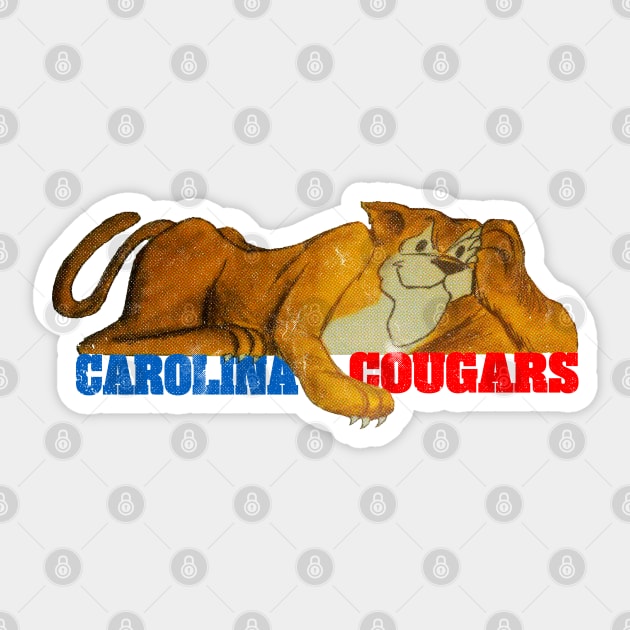 Defunct Carolina Cougars Sticker by LocalZonly